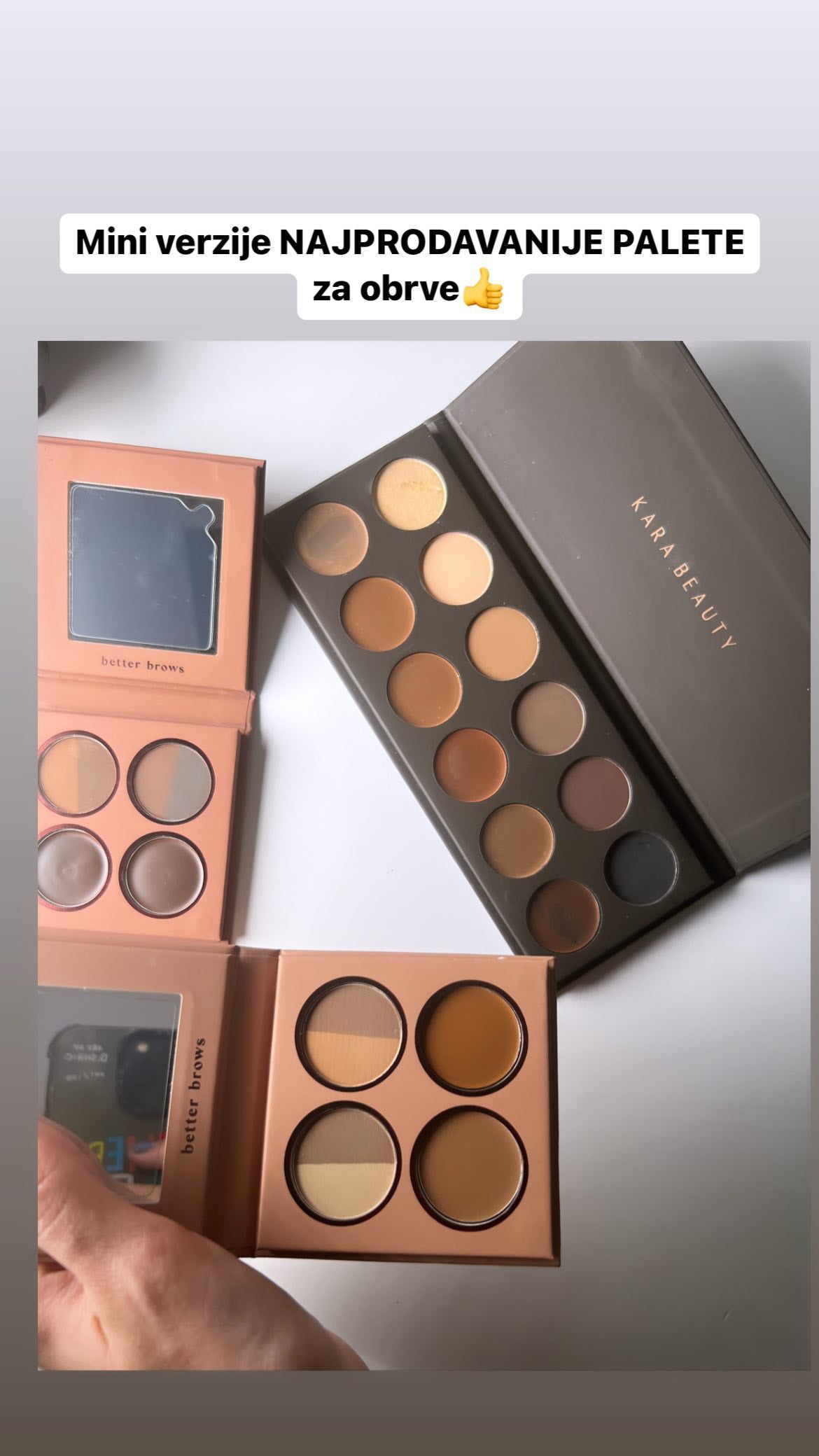 Mini paleta za obrve