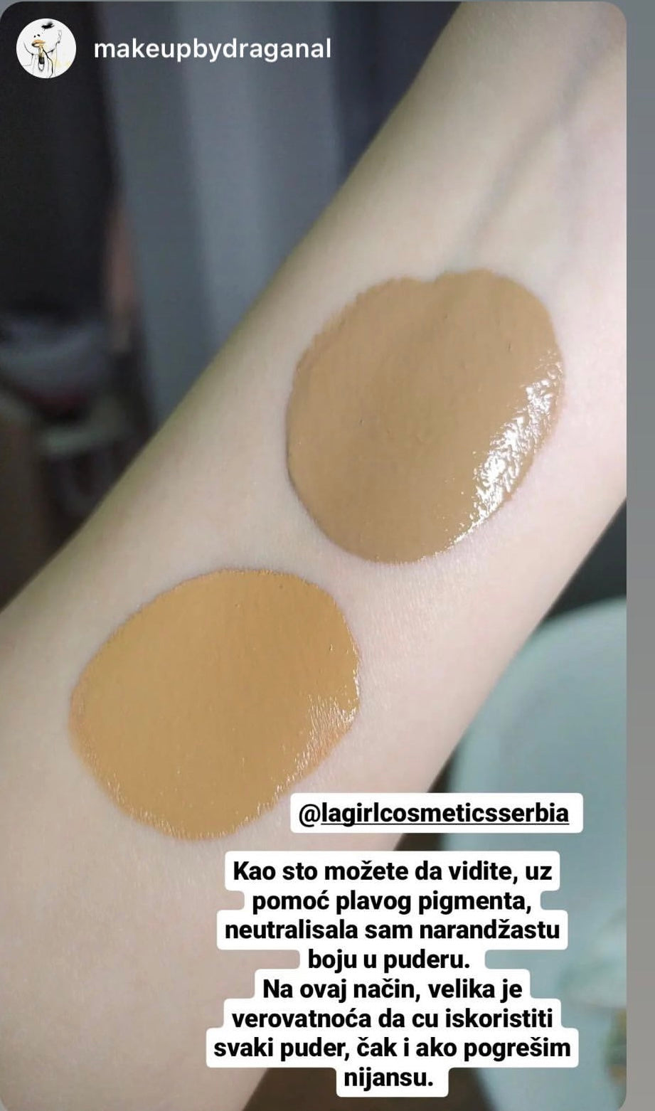 Blue L.a girl pigment
