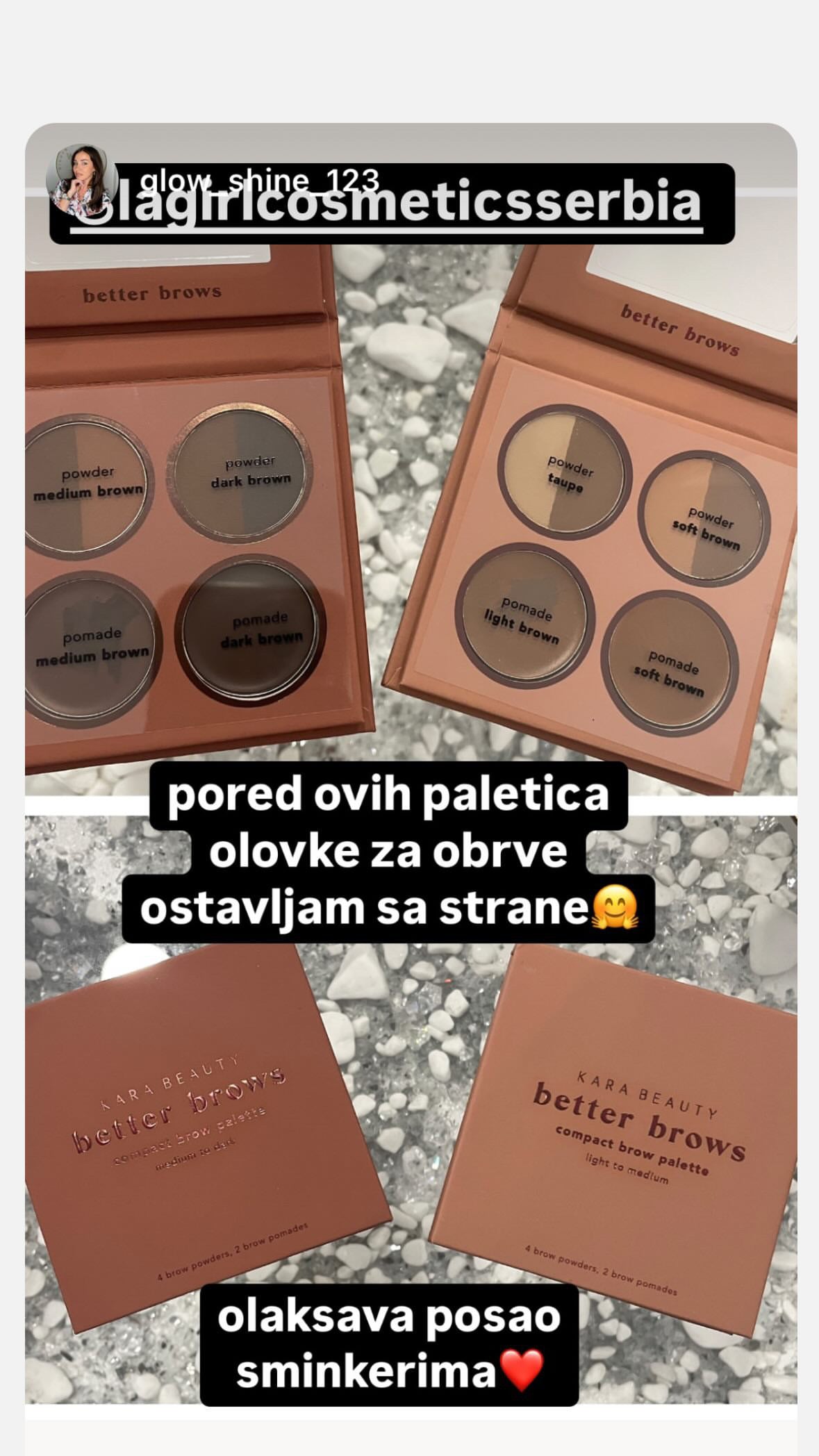 Mini paleta za obrve