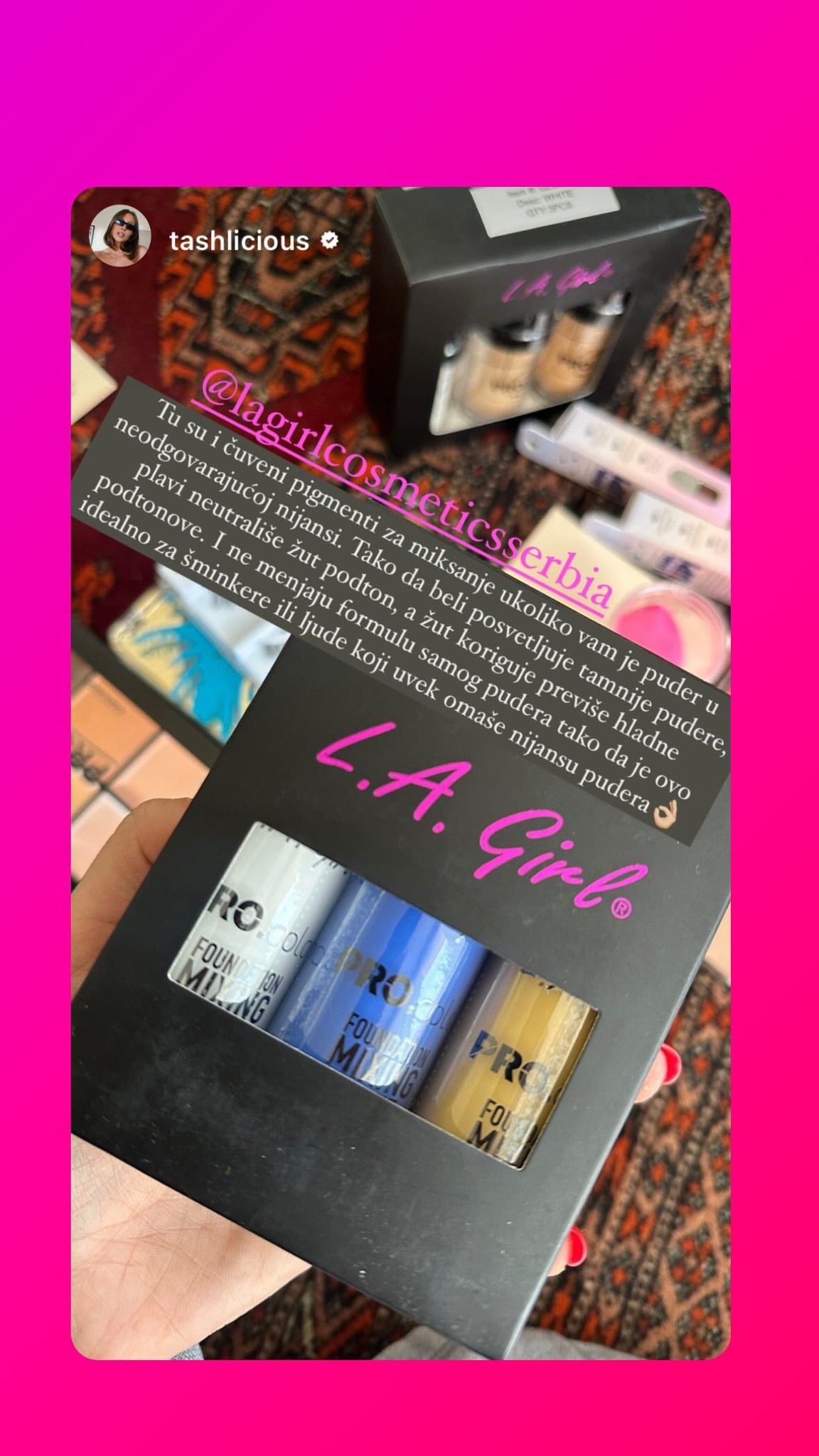 Blue L.a girl pigment